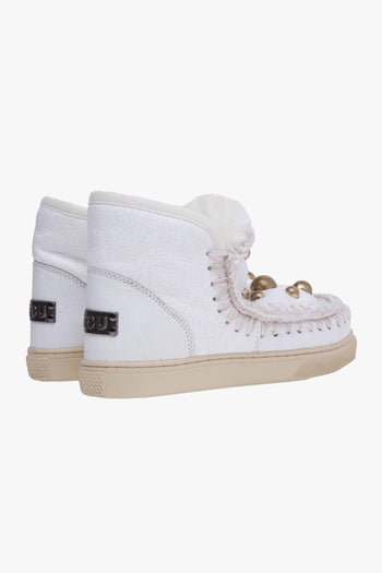 Boot Eskimo Sneaker in pelle crack con maxiborchie oro - 3