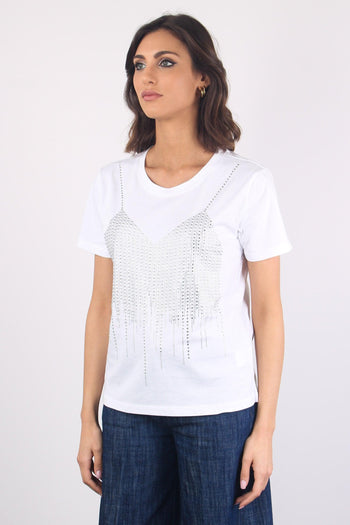 Aras T-shirt Strass White - 7