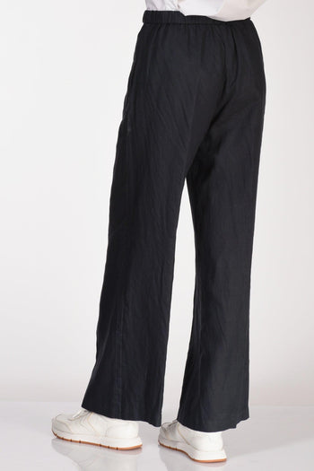 Pantalone Elastico Blu Navy Donna - 5