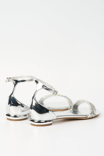 Sandalo Specchio Argento Donna - 3