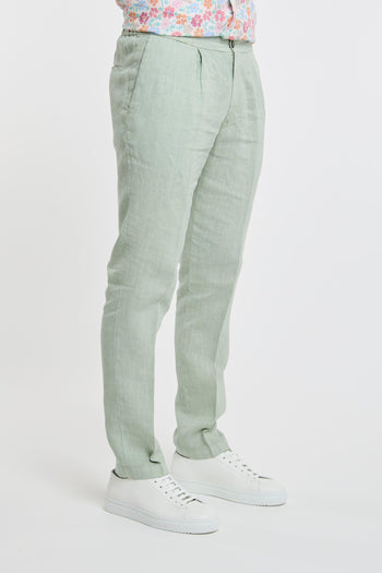 Pantalone Lino Verde - 3