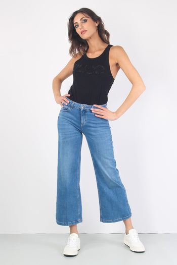 Jeans Parfait Cropped Denim Chiaro - 4