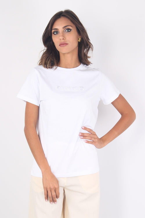 Start T-shirt Jersey Scritta Bianco