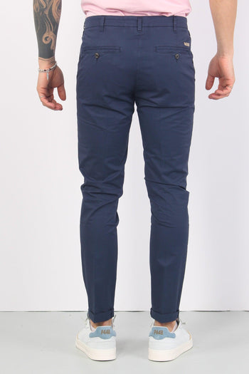 Pantalone Chino Leggero Blu - 3