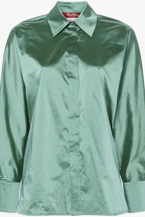 Camicia Verde Donna Maniche Lunghe - 1