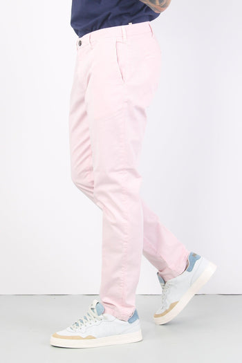 Pantalone Chino Slim Fit Rosa Antico - 5
