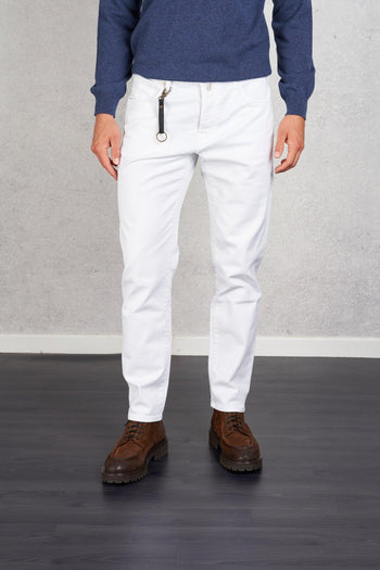 Denim Jeans Bianco Uomo - 4