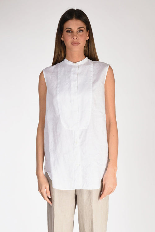 Camicia Smanicata Bianco Donna - 2