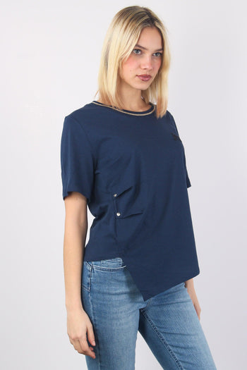 T-shirt Collo Lurexx Arriccio Dress Blue - 9