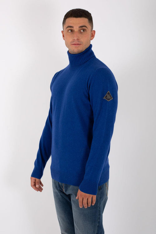 Turtle Neck Wool & Cashmere Blu Uomo - 1