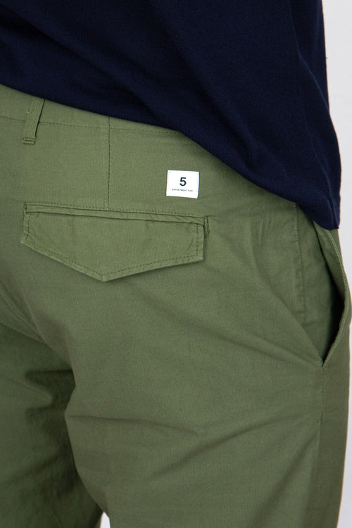 Pantalone Cotone Verde Militare - 2