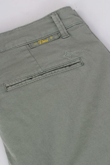 Pantalone Chino Slim Verde Militare - 7