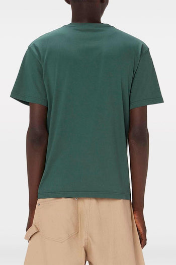 T-shirt Verde Uomo Patch Logo - 3