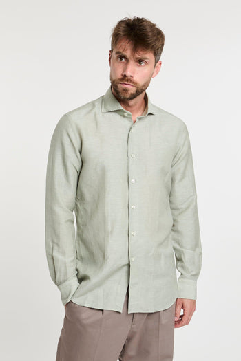 Camicia in misto lana e lino - 5