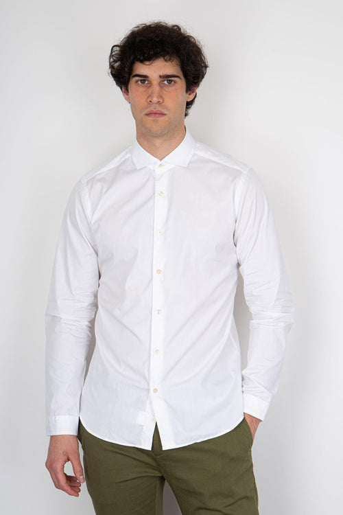 Camicia Collo Francia Bianco Uomo
