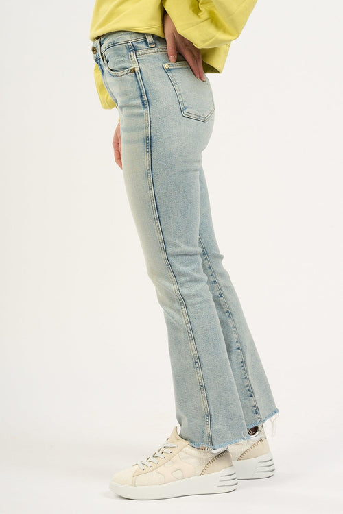 Jeans Slim Kick Sfrangiato Donna - 1