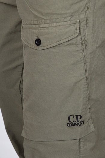 Pantalone Cargo Cotone Verde Militare - 6