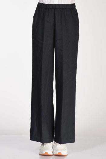 Pantalone Elastico Blu Navy Donna - 3