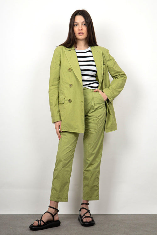 Pantalone Chino Cotone Verde - 2