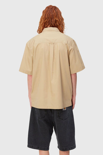 Wip S/s Craft Shirt Beige Uomo - 3