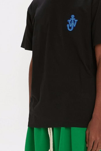 T-shirt Nero Uomo Patch Logo - 4