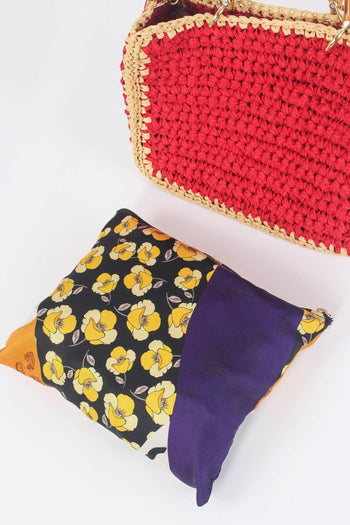 Shopping Crochet Manici Rosso/beige - 6
