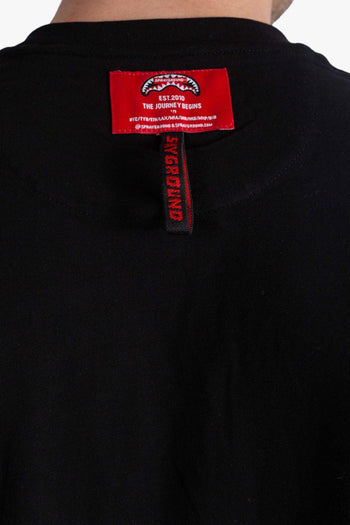 T-shirt Nero Uomo Stampa Denti - 3