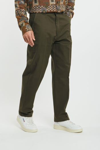 Pantalone verde con fibbia in vita 233188-550 - 3