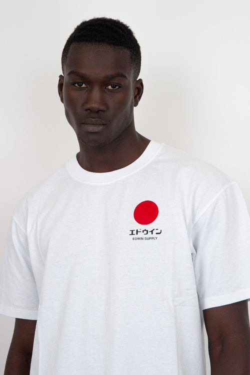 T-shirt Japanese Sun Supply Cotone Bianco - 2