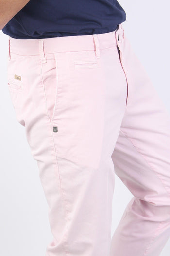 Pantalone Chino Slim Fit Rosa Antico - 6
