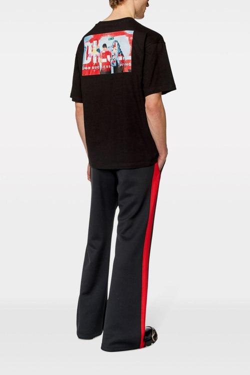 T-shirt Nero Uomo con stampa grafica - 1