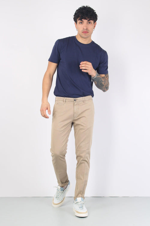 Pantalone Chino Slim Fit Beige - 1