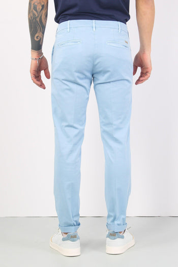 Pantalone Chino Slim Fit Celeste - 3