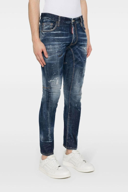 2 Jeans Blu Uomo Skinny