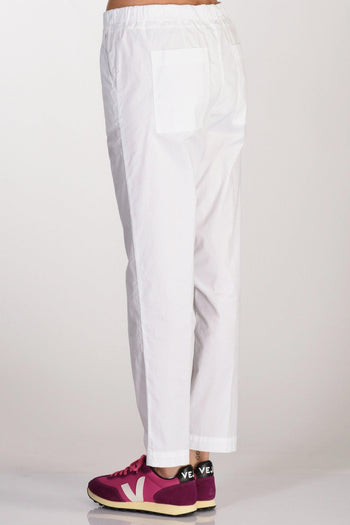 Pantalone Popeline Bianco Donna - 6