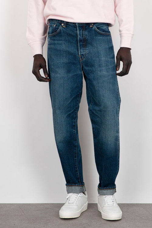 Jeans Loose Tapered Blu Medio Uomo