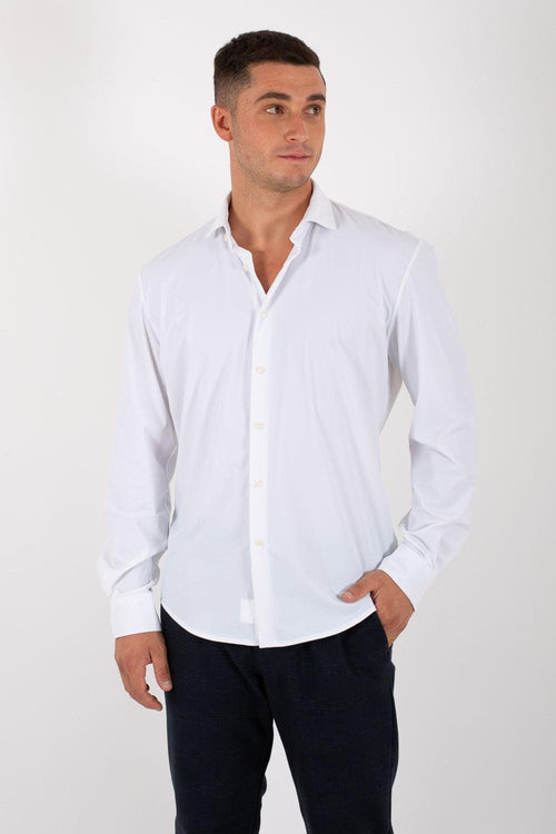 Camicia No Stiro Bianco Uomo - 1