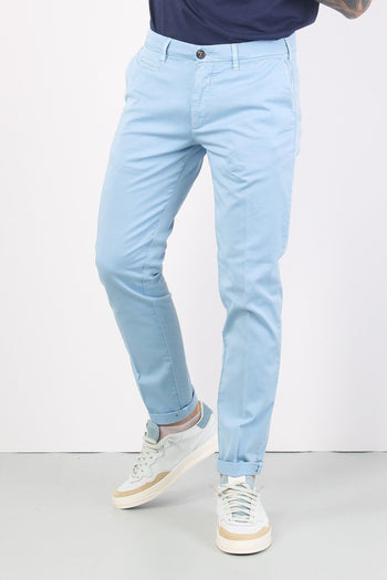 Pantalone Chino Slim Fit Celeste - 5