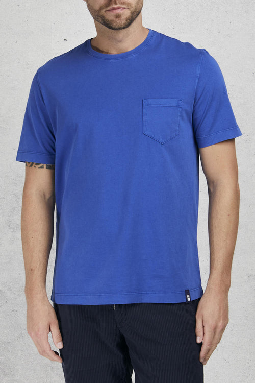 T-shirt Con Taschino Blu Uomo - 2