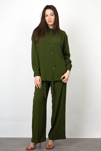 Pantalone Vanda Seta Verde - 6