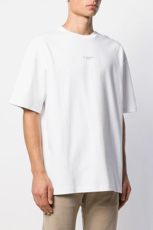 T-shirt Bianco Uomo Not From Paris Madame - 1