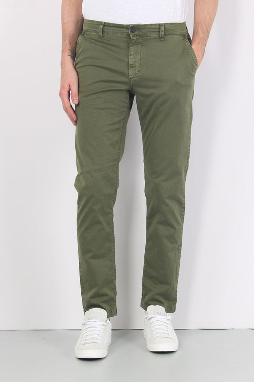 Pantalone Chino Cotone Olive Green - 2