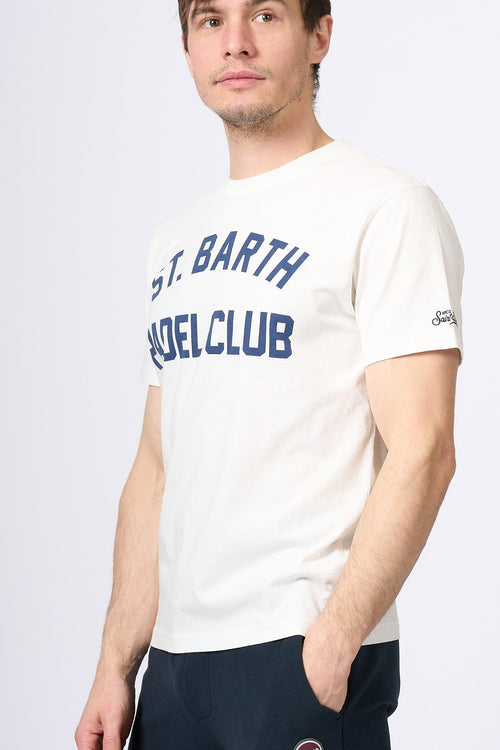 Saint Barth T-shirt Padel Club Bianco Uomo - 2