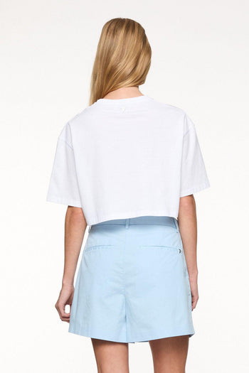 T-shirt Crop Bianco Donna - 3