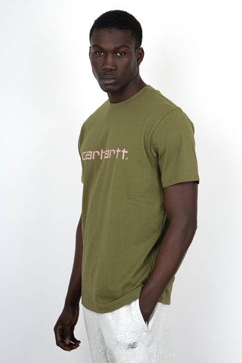 WIP T-Shirt S/S Script Cotone Verde - 3