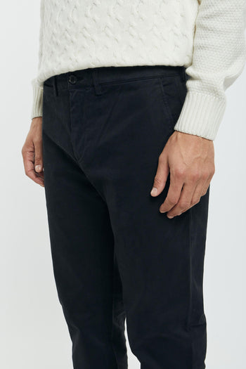 Pantalone Chino Mike in Cotone/Modal/Elastan Nero - 4
