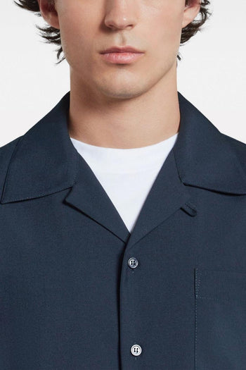 Camicia Blu Uomo Maniche Corte - 4
