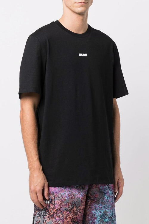 T-Shirt Cotone Nero con logo classico