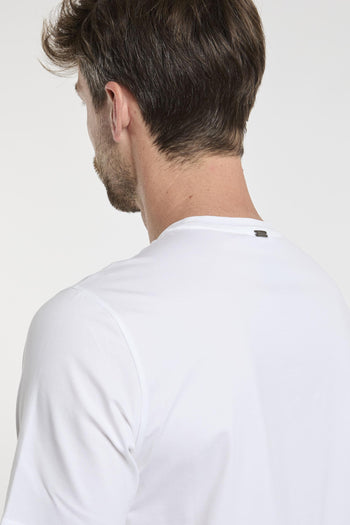 T-Shirt in 92% CO 8% EA Bianco - 5