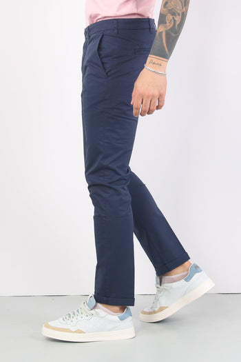Pantalone Chino Leggero Blu - 5